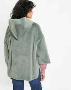 Lou Andrea Vestes, Blousons|Cape en Fausse Fourrure Hope laurel