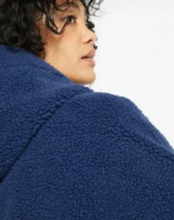 Lou Andrea Vestes, Blousons|Cape en Fausse Fourrure Td02 Mont indigo