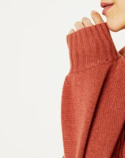 Galeries Lafayette Gilets Et Cardigans|Cardigan 100% Cachemire Dimitri col V vieux rose