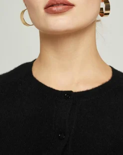 MAX&MOI Gilets Et Cardigans|Cardigan 100% Cachemire Sonia noir