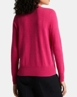Galeries Lafayette Gilets Et Cardigans|Cardigan 100% Cachemire Zacao col rond rose