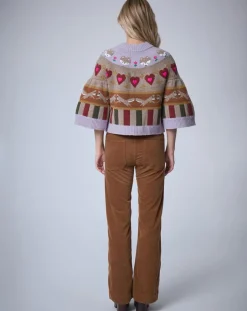 Manoush Gilets Et Cardigans|Cardigan 100% Laine Fox Farm unique