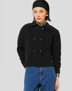 Tara Jarmon Gilets Et Cardigans|Cardigan 100% Laine Goldie nuit