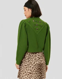 Tara Jarmon Gilets Et Cardigans|Cardigan 100% Laine Gustave cactus