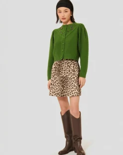 Tara Jarmon Gilets Et Cardigans|Cardigan 100% Laine Gustave cactus