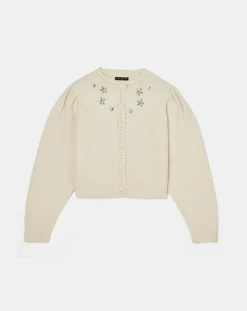 Tara Jarmon Gilets Et Cardigans|Cardigan 100% Laine Gustave écru