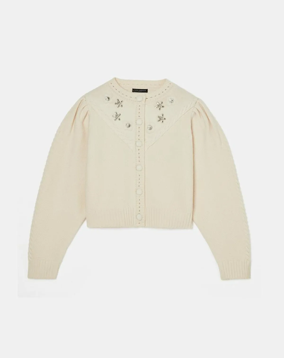 Tara Jarmon Gilets Et Cardigans|Cardigan 100% Laine Gustave écru