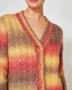 Manoush Gilets Et Cardigans|Cardigan Arc-en-ciel kaki