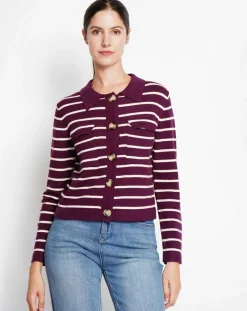 Assuili Gilets Et Cardigans|Cardigan Audrey bordeaux