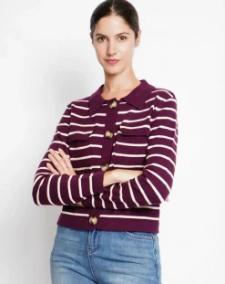 Assuili Gilets Et Cardigans|Cardigan Audrey bordeaux