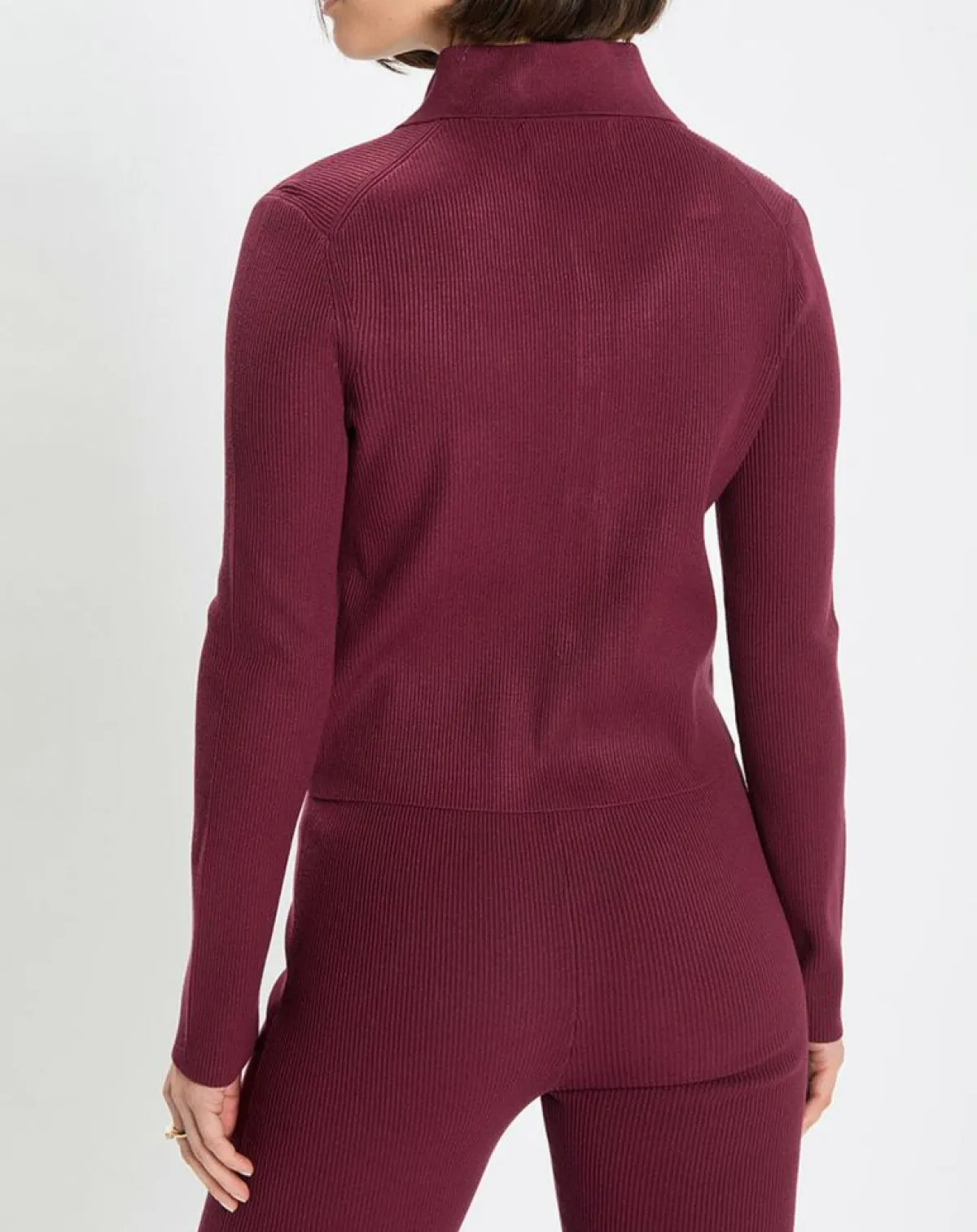 Marc O'Polo Gilets Et Cardigans|Cardigan col polo rouge foncé
