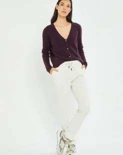 Lauren Vidal Gilets Et Cardigans|Cardigan Elsa aubergine