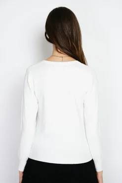 Assuili Gilets Et Cardigans|Cardigan en Cachemire mélangé ras de cou naturel