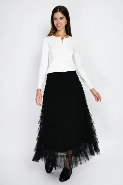 Assuili Gilets Et Cardigans|Cardigan en Cachemire mélangé ras de cou naturel