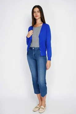 Assuili Gilets Et Cardigans|Cardigan en Cachemire mélangé col V royal