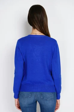 Assuili Gilets Et Cardigans|Cardigan en Cachemire mélangé col V royal