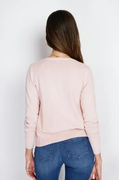 Assuili Gilets Et Cardigans|Cardigan en Cachemire mélangé col V rose