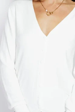 Assuili Gilets Et Cardigans|Cardigan en Cachemire mélangé col V naturel