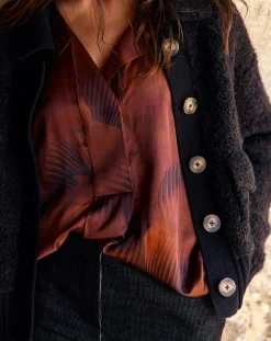 Lauren Vidal Gilets Et Cardigans|Cardigan en Laine & Alpaga mélangés Manon noir