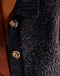 Lauren Vidal Gilets Et Cardigans|Cardigan en Laine & Alpaga mélangés Manon noir