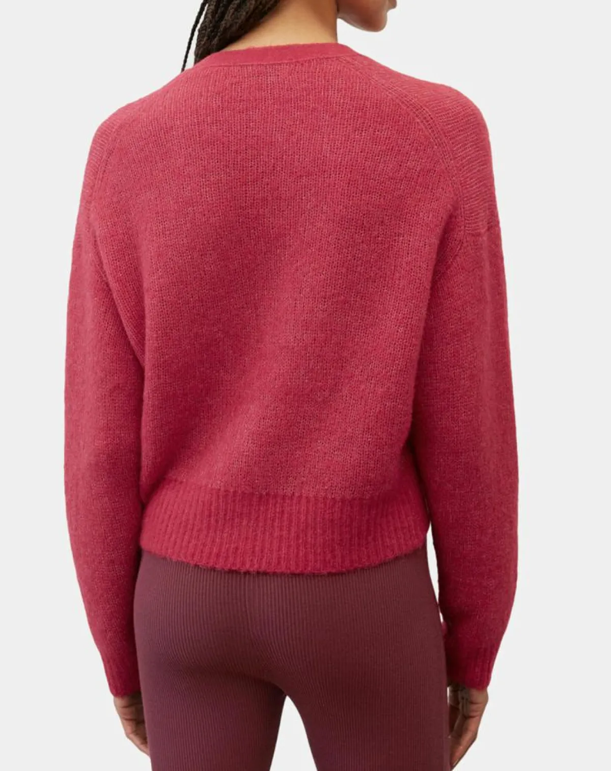 Marc O'Polo Gilets Et Cardigans|Cardigan en Laine & Alpaga mélangés framboise