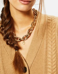 Galeries Lafayette Gilets Et Cardigans|Cardigan en Laine & Cachemire Fabiola T col V beige