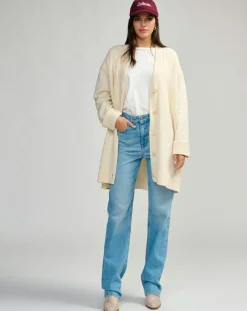 Bellerose Gilets Et Cardigans|Cardigan en Laine & Coton Gadand natural