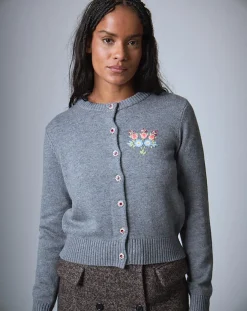 Manoush Gilets Et Cardigans|Cardigan en Laine mélangée Bcbg gris