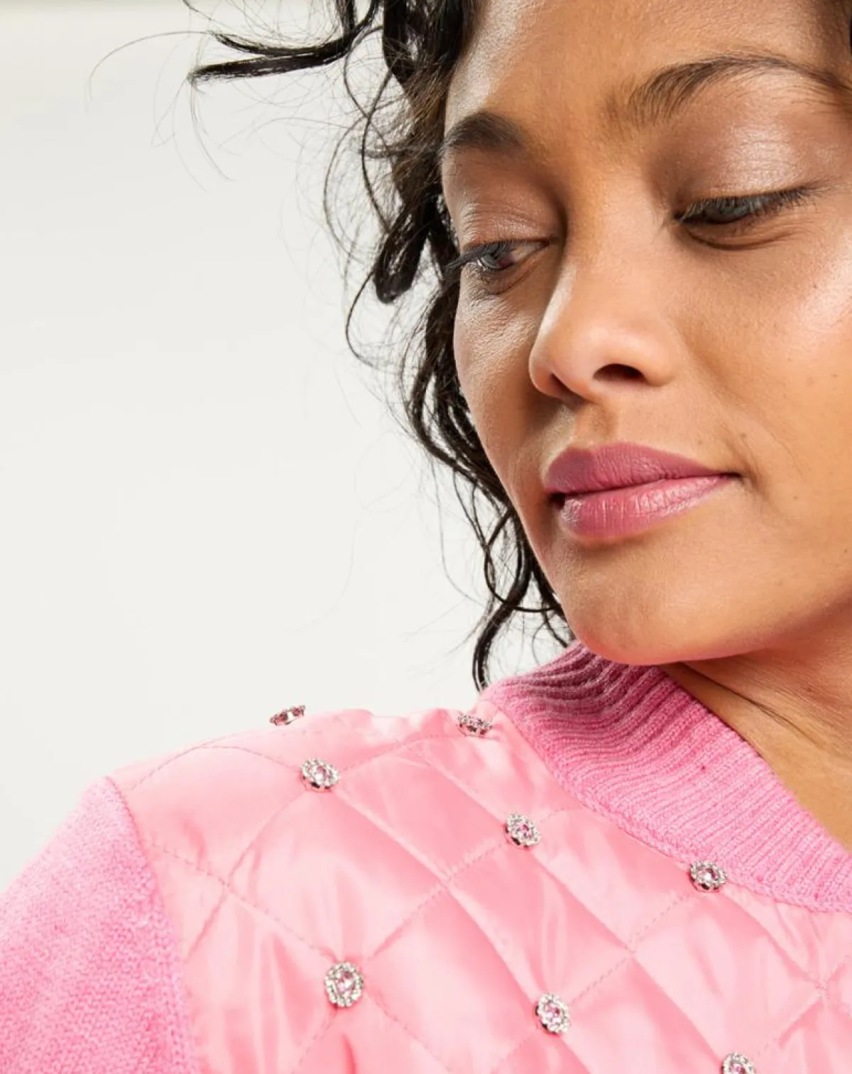 Manoush Gilets Et Cardigans|Cardigan en Laine mélangée Nuage rose