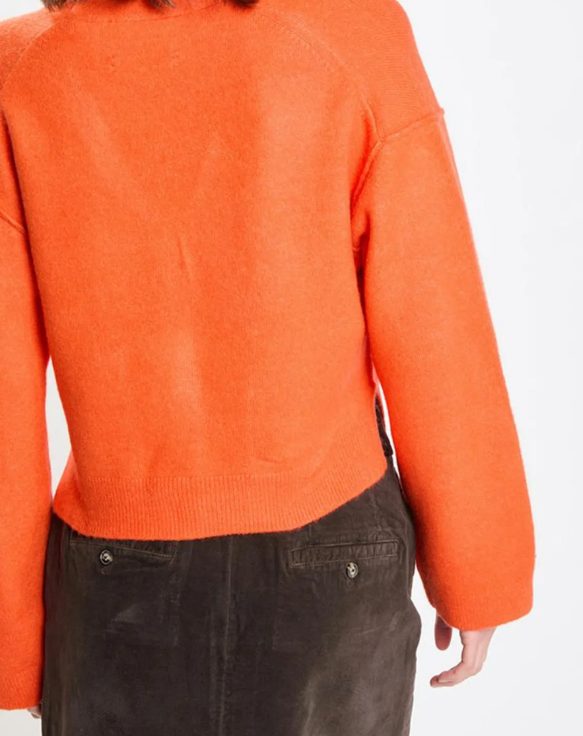 Marc O'Polo Gilets Et Cardigans|Cardigan en Laine mélangée orange