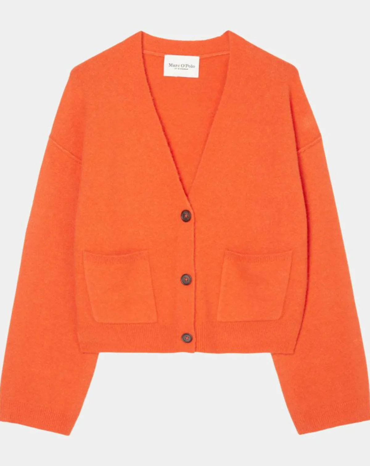 Marc O'Polo Gilets Et Cardigans|Cardigan en Laine mélangée orange
