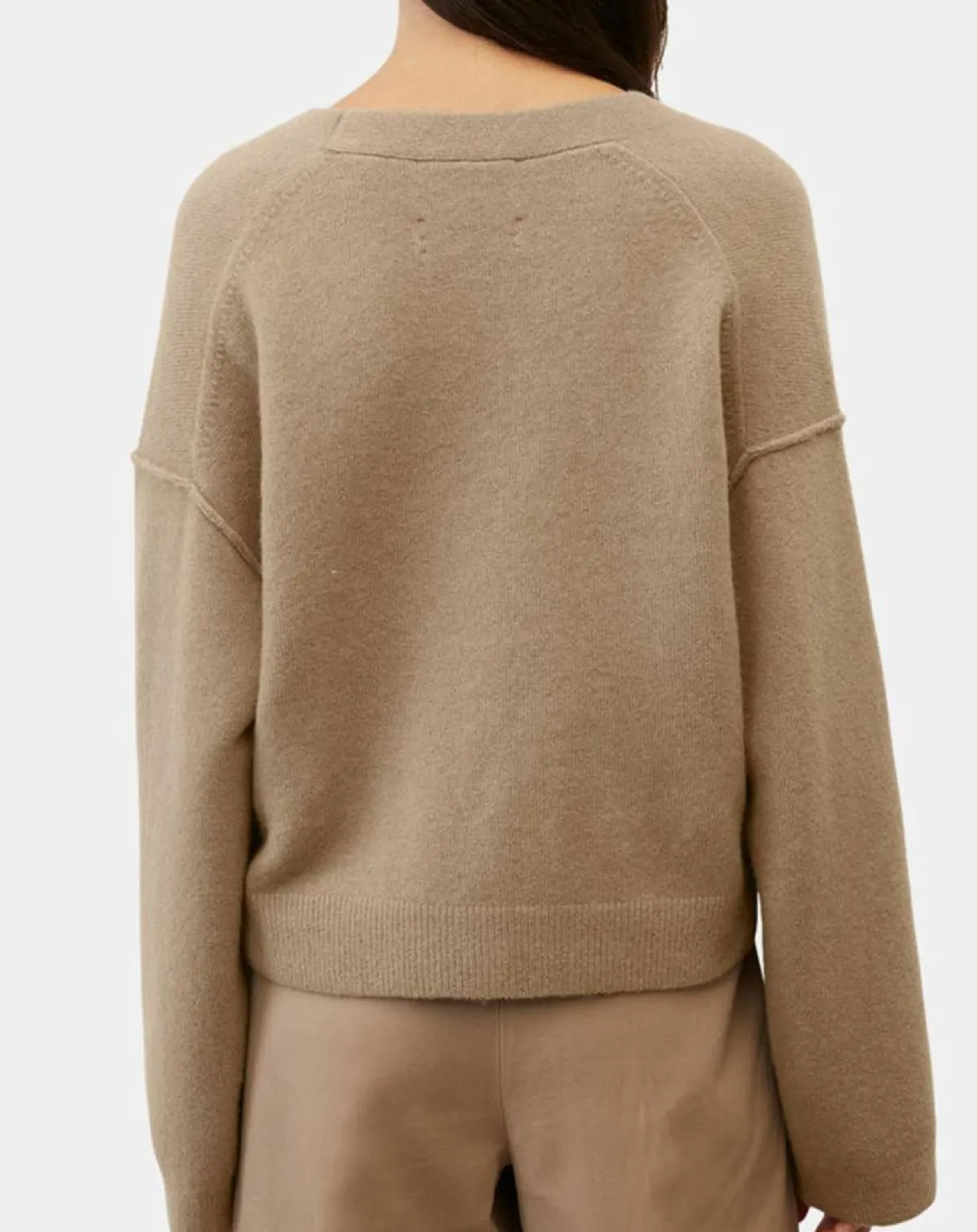 Marc O'Polo Gilets Et Cardigans|Cardigan en Laine mélangée marron clair