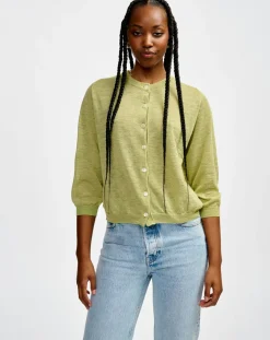 Bellerose Gilets Et Cardigans|Cardigan en Lin mélangé Neeta limelight