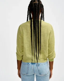 Bellerose Gilets Et Cardigans|Cardigan en Lin mélangé Neeta limelight
