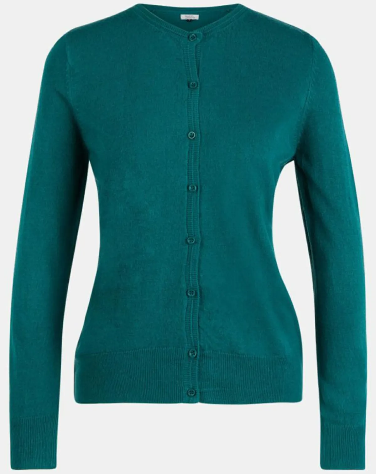 Galeries Lafayette Gilets Et Cardigans|Cardigan en Maille fine Fanny vert foncé