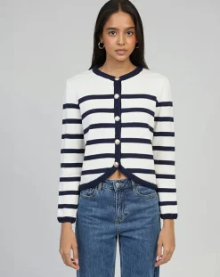 An'ge Gilets Et Cardigans|Cardigan Labiba ecru