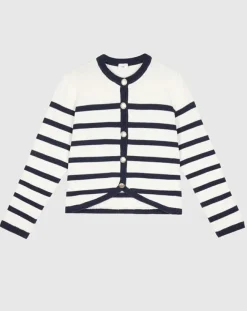 An'ge Gilets Et Cardigans|Cardigan Labiba ecru