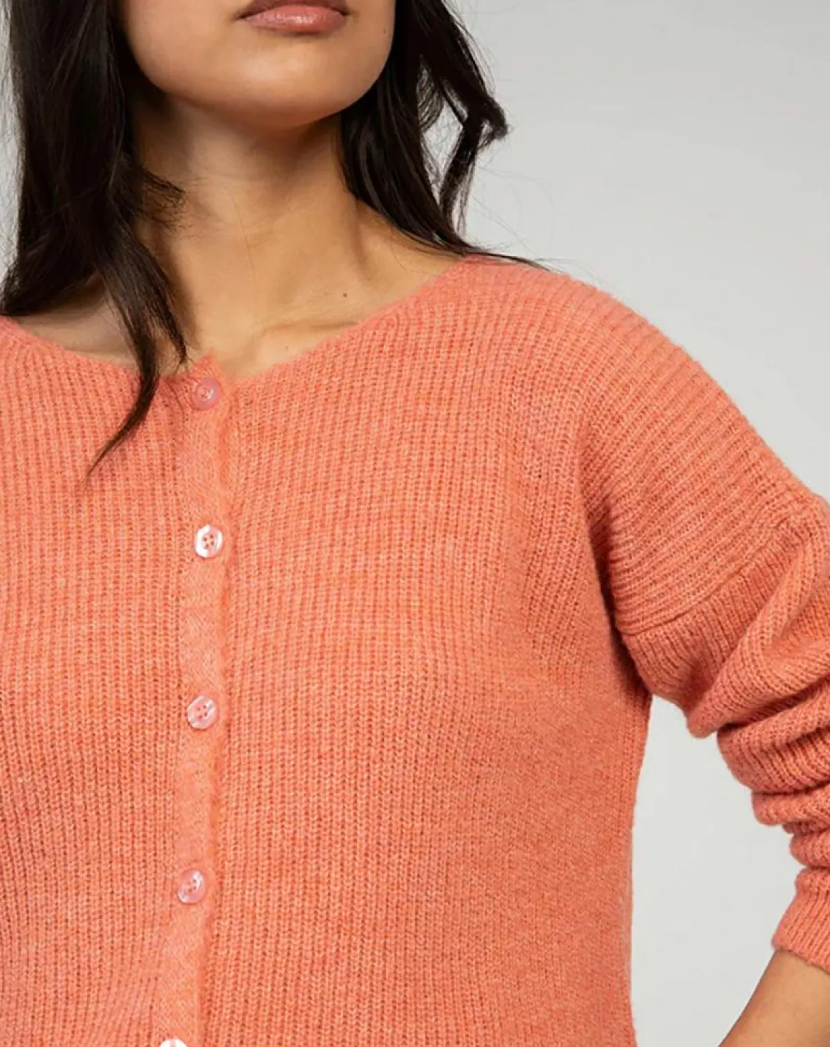 An'ge Gilets Et Cardigans|Cardigan Laramim rose