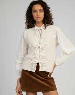 An'ge Gilets Et Cardigans|Cardigan Legringa écru