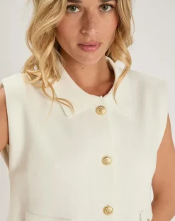 An'ge Gilets Et Cardigans|Cardigan Levamaya blanc