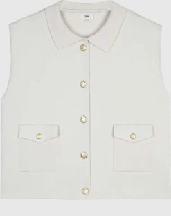 An'ge Gilets Et Cardigans|Cardigan Levamaya ecru