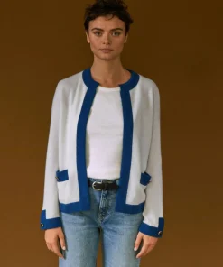 Rodier Gilets Et Cardigans|Cardigan Octavie, contraste blanc