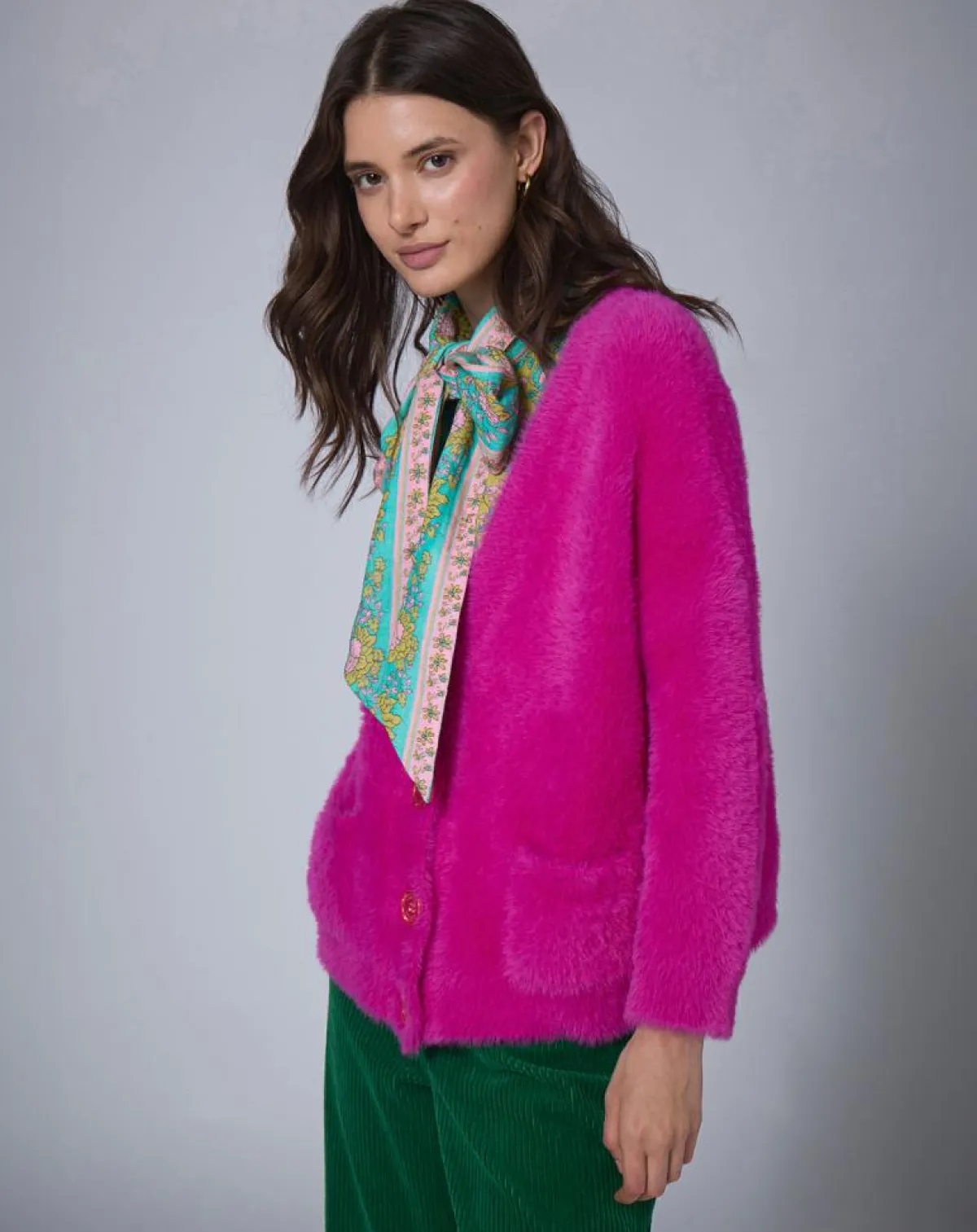 Manoush Gilets Et Cardigans|Cardigan Oversize Nounours rose