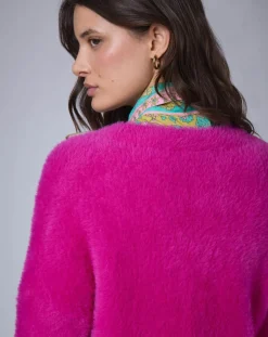 Manoush Gilets Et Cardigans|Cardigan Oversize Nounours rose