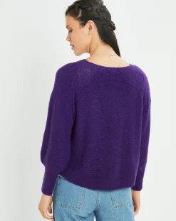 Lauren Vidal Gilets Et Cardigans|Cardigan Store violet