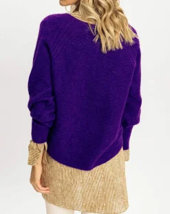 Lauren Vidal Gilets Et Cardigans|Cardigan Store violet