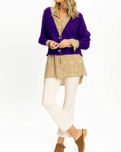 Lauren Vidal Gilets Et Cardigans|Cardigan Store violet