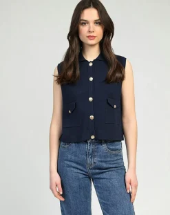 An'ge Gilets Et Cardigans|Cardigan Vamaya marine