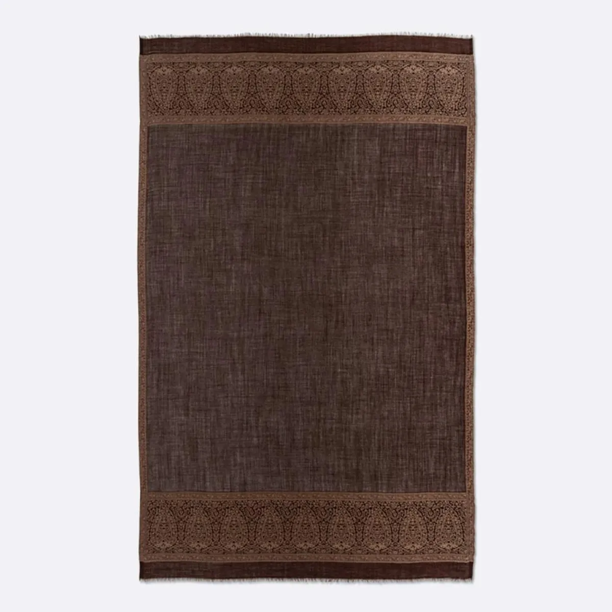 Petrusse Echarpes, Foulards|Carré 100% Soie Elisee moka - 130x200 cm