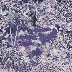 Petrusse Echarpes, Foulards|Carré 100% Soie Idylle lilas - 105x105 cm